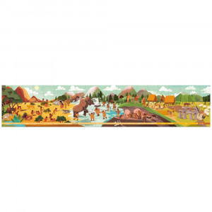 Puzzle Panoramatické v kufríku Prehistorik  (100 ks)