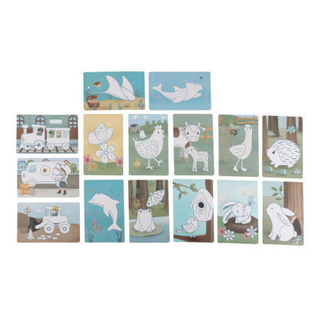 Little Dutch Kresliaci tablet Blue Forest Friends