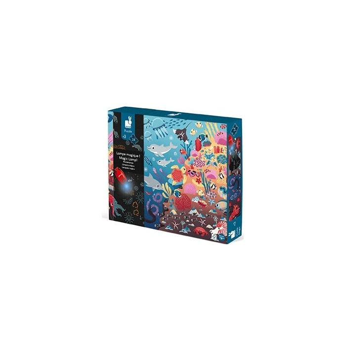 Magické puzzle Oceán s baterkou