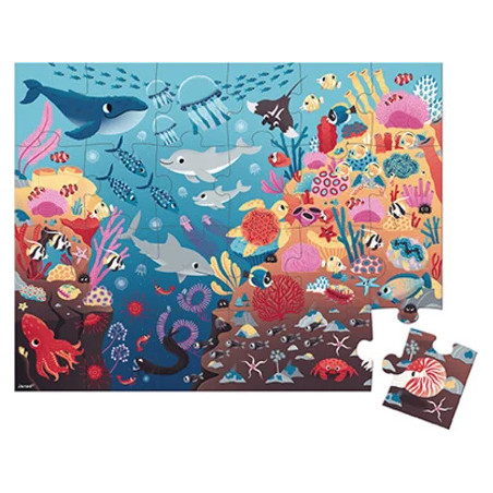 Magické puzzle Oceán s baterkou