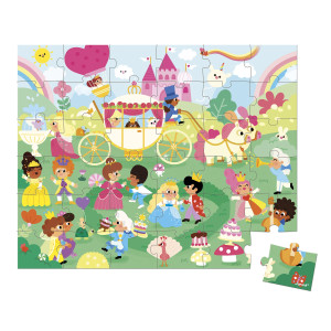 Puzzle v kufríku (Princezné 36ks)