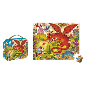 Puzzle v kufríku (Dračie kráľovstvo 54ks)