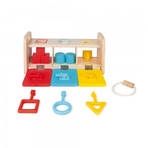 Montessori Vkladačka s kľúčikmi a zámkami