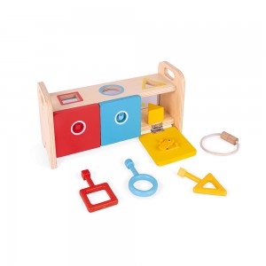 Montessori Vkladačka s kľúčikmi a zámkami