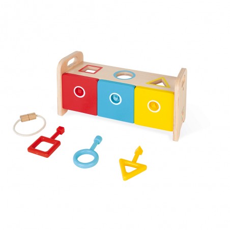 Montessori Vkladačka s kľúčikmi a zámkami