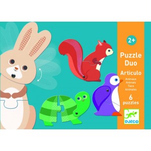 Puzzle Duo pohyblivé zvieratká